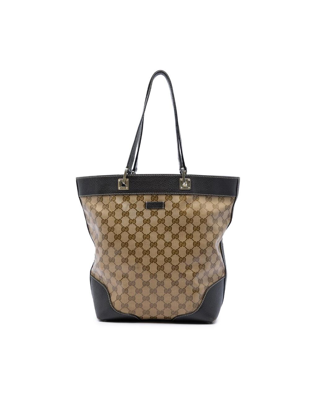 Gucci Gg Crystal Tote Pre-Loved Beige #342762G50B